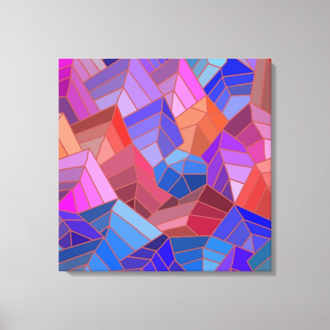 Toile Fantasy Mountains View from the Sky (Recto)