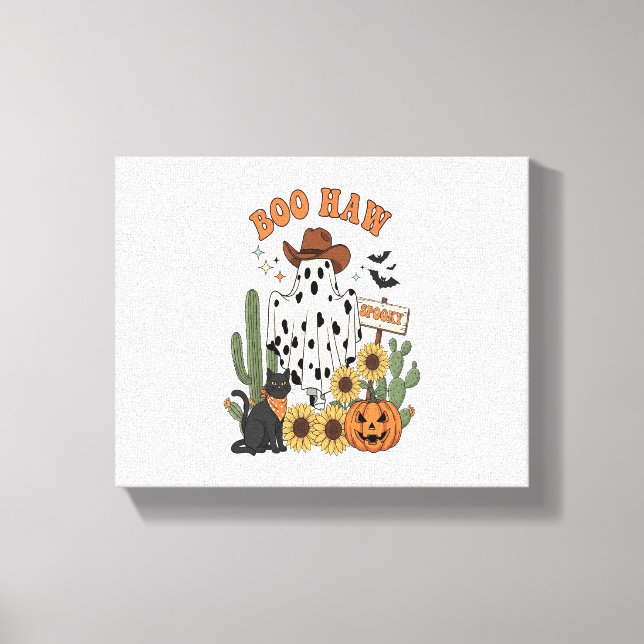Toile Fantôme de la tache de vache Western-drôle Hallowe (Recto)