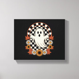 Toile Fantôme Floral Automne Bohème Halloween