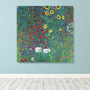 Toile Farmergarden avec Tournesol de Klimt, Fleurs Vinta