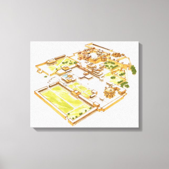 Toile Fatehpur Sikri. Adra. Inde (Recto)