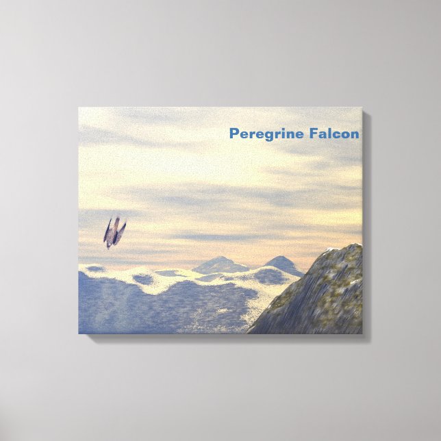 Toile Faucon pèlerin de la vélocité terminale (Recto)