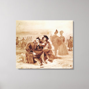 Toile Faust et Wagner en conversation dans