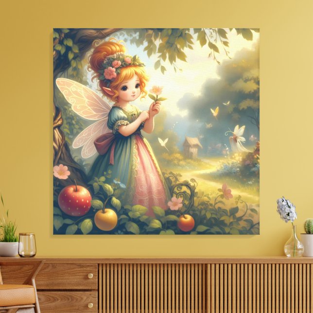 Toile Fée dans le jardin (Insitu(Salon))