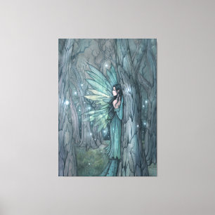 Toile Fée de la forêt foncée Mystique Imaginaire Art