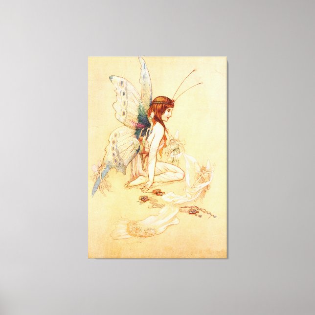 Toile Fée papillon (Recto)