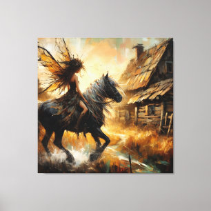 Toile Fée sur le cheval