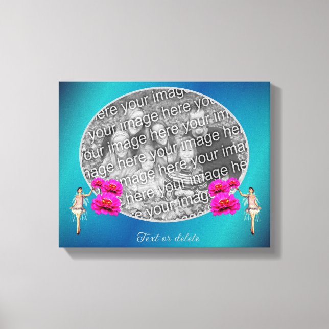 Toile Fées Et Fleurs Personnalisées Ajoutez Votre Propre (Recto)