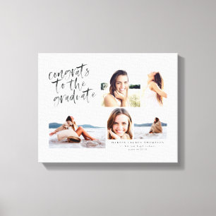 Toile félicitations à l'diplômé multi photo canvas