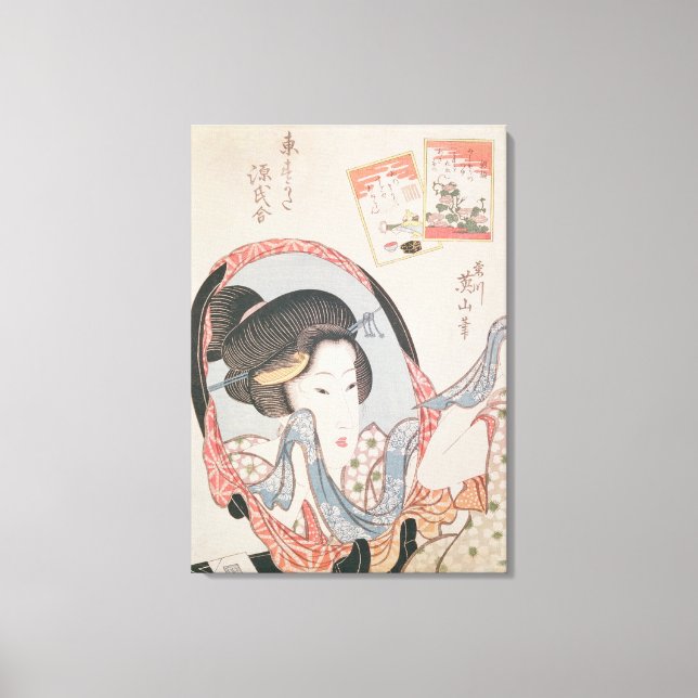 Toile Femme à son miroir, publié c.1830 (Recto)