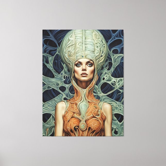 Toile Femme Alien modèle (Recto)