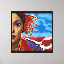 Femme au bord des Eaux Rouges