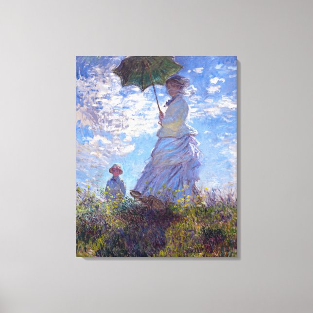Toile Femme au Parasol Claude Monet Fine Art (Recto)