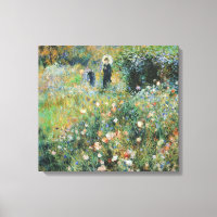Femme avec parasol dans un jardin Renoir Art