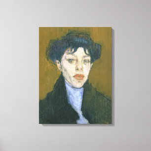 Toile Femme avec une Écharpe Bleue, vers 1912 (huile sur