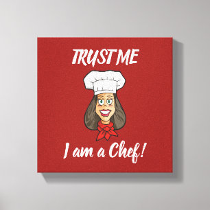 Toile Femme Chef