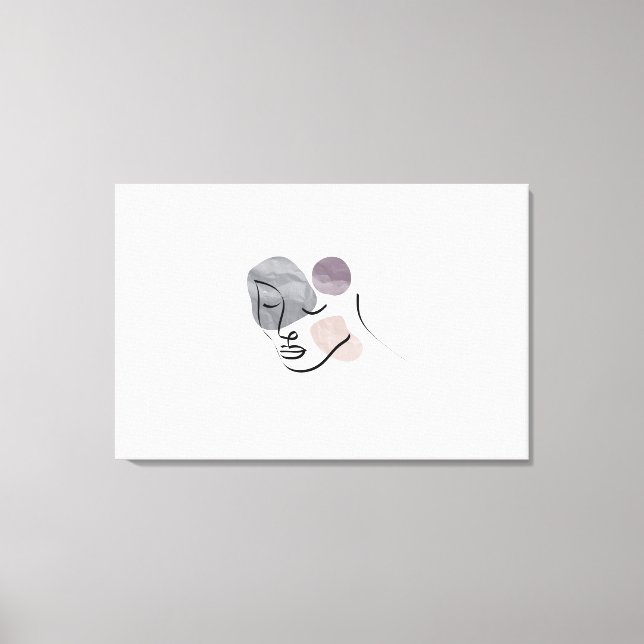 Toile Femme Dame Visage Mannequin de Mode (Recto)