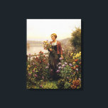 Toile Femme dans un jardin par Daniel Ridgway Knight<br><div class="desc">Vous envoyant des fleurs fraîchement cueillies du jardin :) "Woman in a Garden" de Daniel Ridgway Knight (1839-1924). Customisez la taille de la toile et choisissez l'épaisseur de votre cadre, les panneaux et les effets qui vous conviennent. Daniel Ridgway Knight (15 mars 1839 - 9 mars 1924) est un artiste...</div>