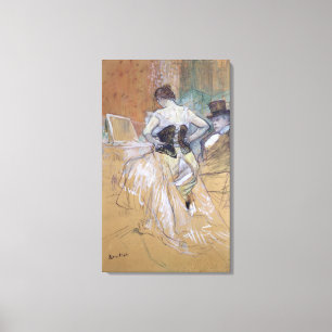 Toile Femme de Henri De Toulouse-Lautrec   à sa