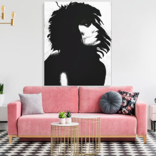 Toile Femme déesse gothique Portrait Iconique Art de mod