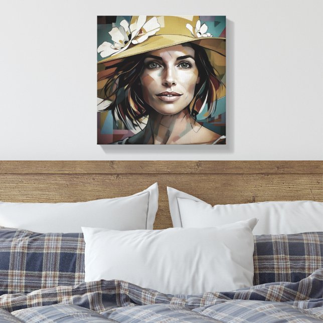 Toile Femme en Casquette (Insitu(Chambre))