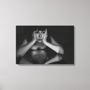 Toile Femme et miroir
