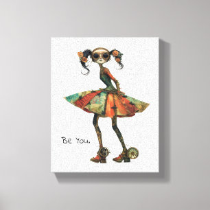 Toile Femme Fantaisiste Excentrique - Soyez Vous.