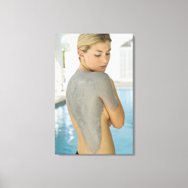 Toile Femme recevant un traitement de la peau spa (Recto)