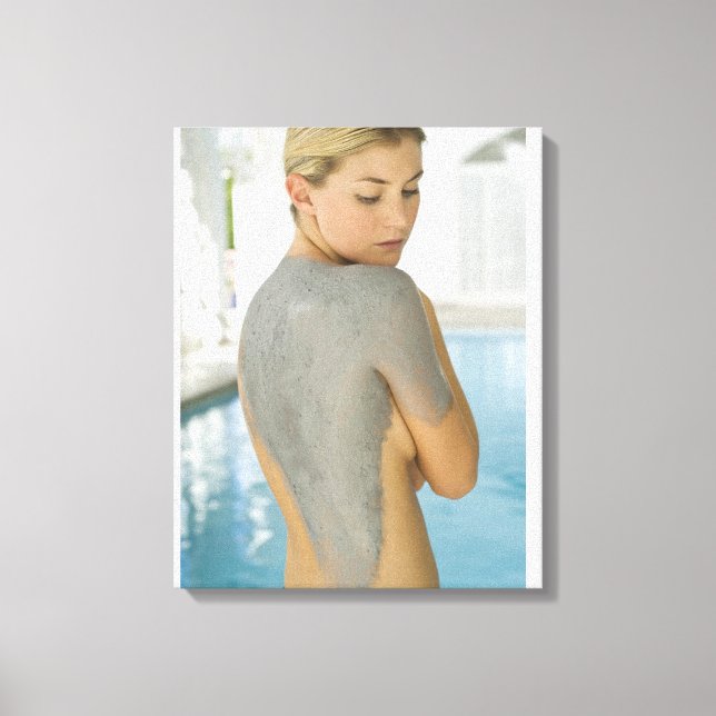 Toile Femme recevant un traitement de la peau spa (Recto)