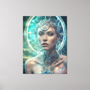 Toile Femme spatiale Belle Scifi