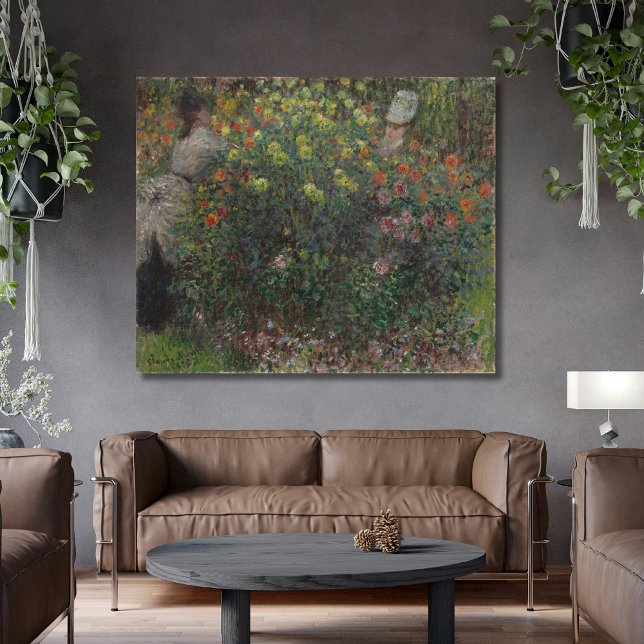 Toile Femmes au jardin Monet 1875 (Créateur téléchargé)