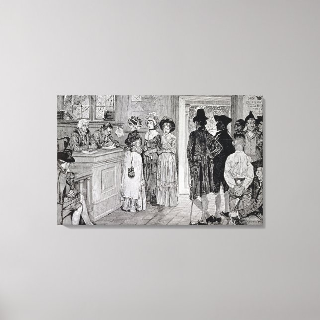 Toile Femmes aux urnes dans le New Jersey (Recto)