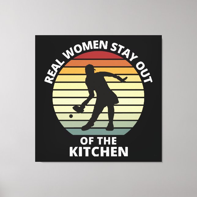 Toile Femmes vintages de Pickleball (Recto)