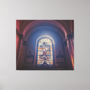 Toile Fenêtre de l'église en verre