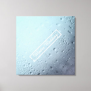 Toile fenêtre d'hiver mariage