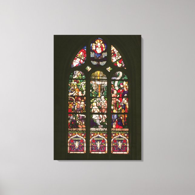 Toile Fenêtre représentant le baptême du Christ, 1490 (Recto)