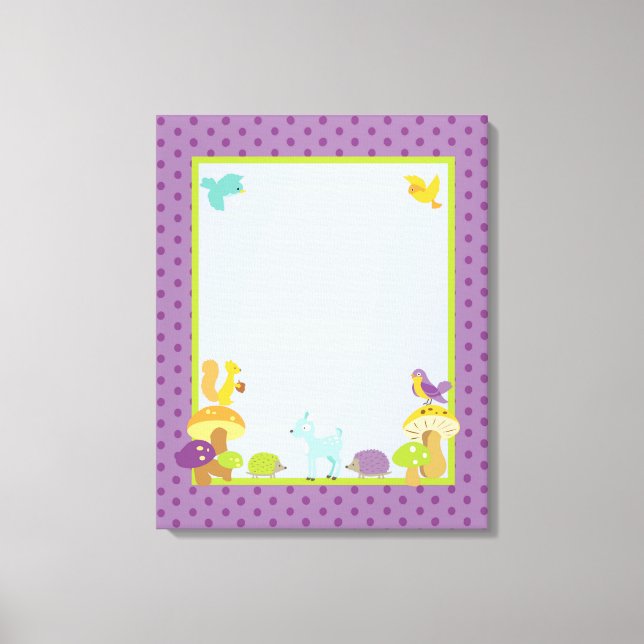 Toile Fer bois 16x20 Canvas Nursery Art (Recto)