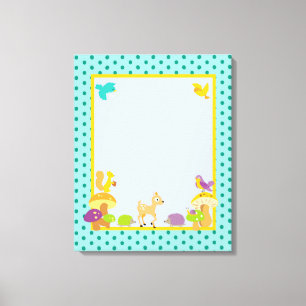 Toile Fer bois 16x20 Canvas Nursery Art