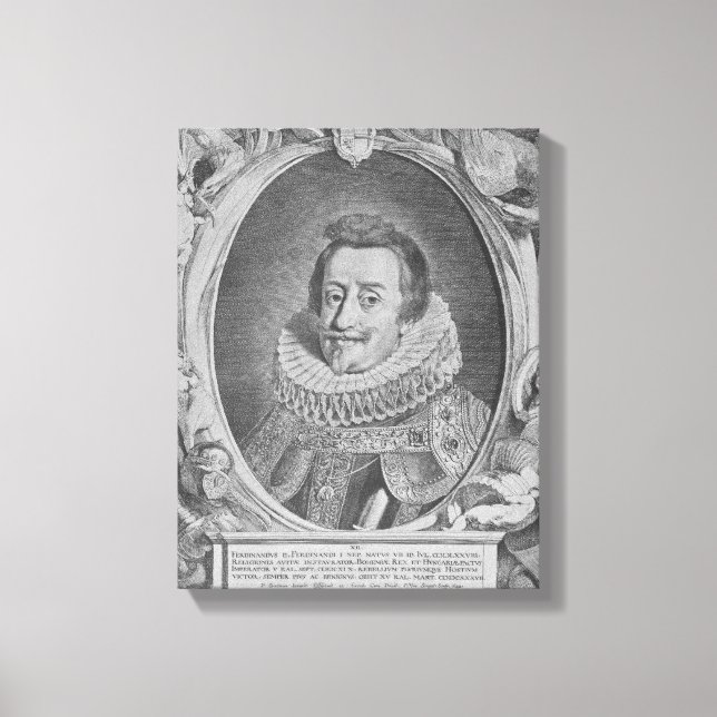 Toile Ferdinand II, Saint Empereur Romain (Recto)