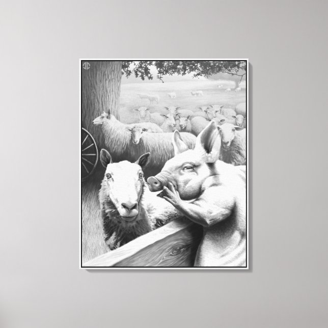 Toile Ferme animale - Squealer (Recto)