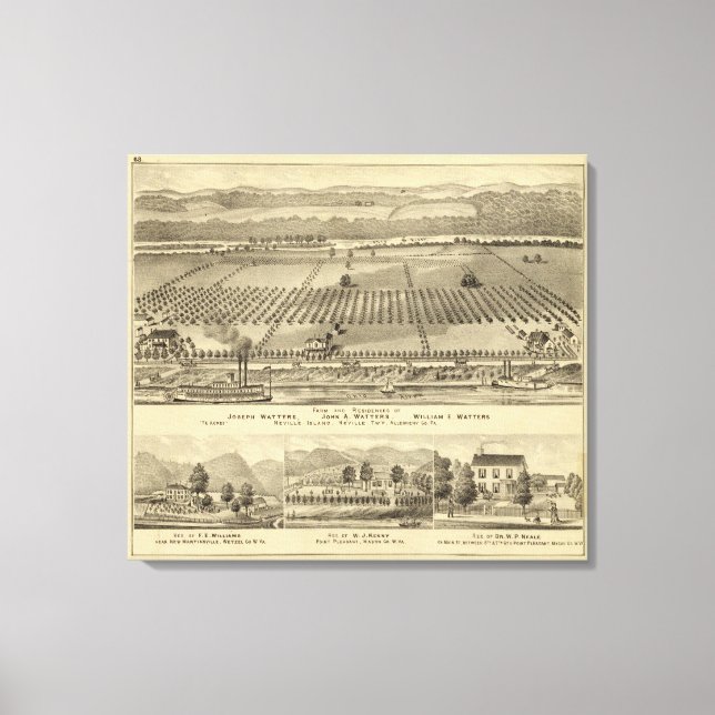 Toile Ferme et résidences de Joseph (Recto)