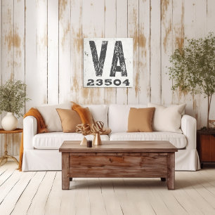 Toile Ferme Rustic State Code postal Virginie