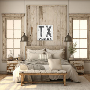 Toile Ferme Rustique State Code postal Texas
