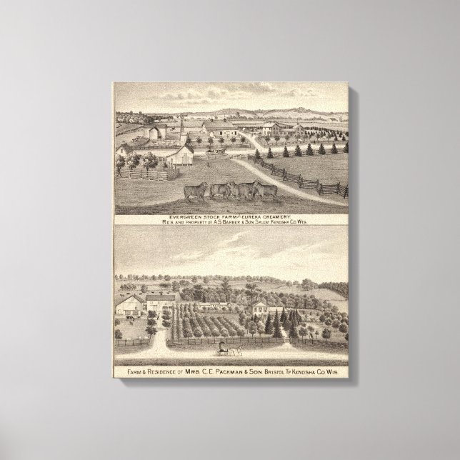 Toile Fermes et créations, Salem et Bristol Tp (Recto)