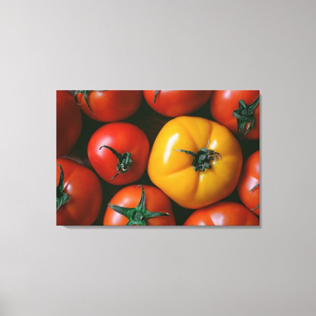Toile Fermes | Tomates rouges et jaunes brillantes (Recto)