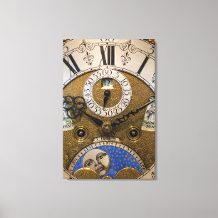 Toile Fermez une vieille horloge, Allemagne