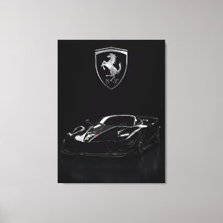 Toile Ferrari FXX-K Black Hypercar | Supercar sombre