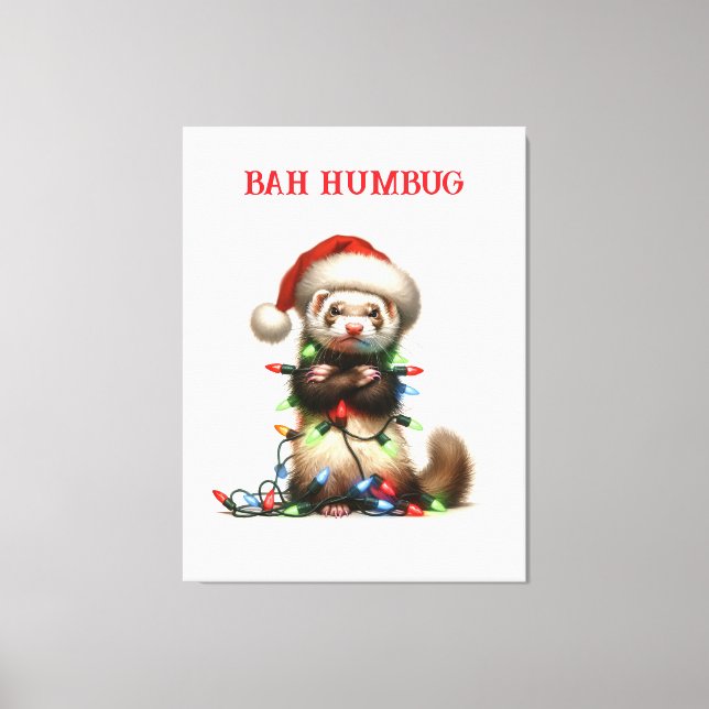 Toile Ferret de désordre de Noël enchevêtré (Recto)