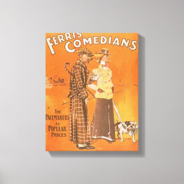 Toile Ferris Comédiens "Pacemakers à des prix populaires (Recto)