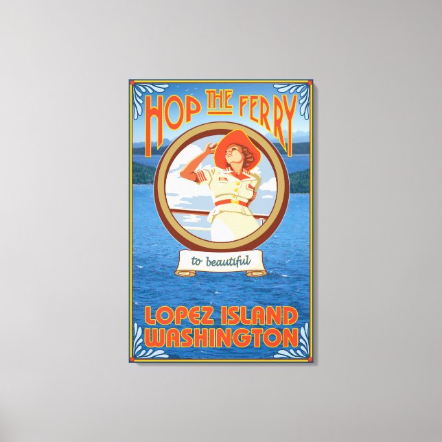 Toile Ferry pour femme - Lopez Island, Washington (Recto)